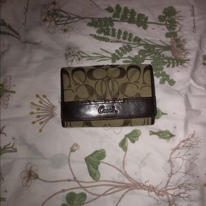 Coach Brown and Tan Wallet